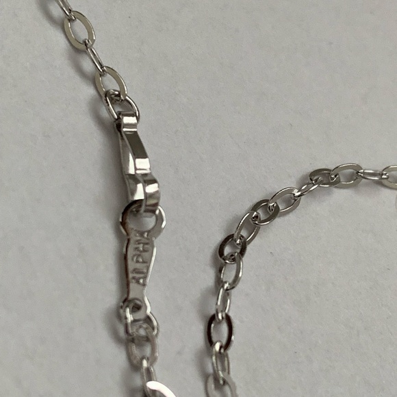 Aquarius zodiac pendant with 18” chain Sterling silver  NEW Vintage - Picture 5 of 11